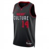 Maillot Basket Homme Miami Heat Tyler Herro 14 2023-24 Nike City Edition Noir Swingman